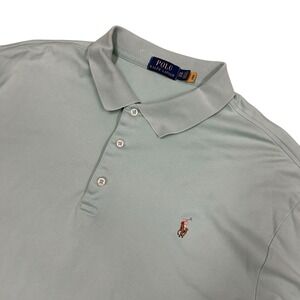 Polo Ralph Lauren Soft Cotton Polo Shirt Mens 2XB Mint Green Short Sleeve
